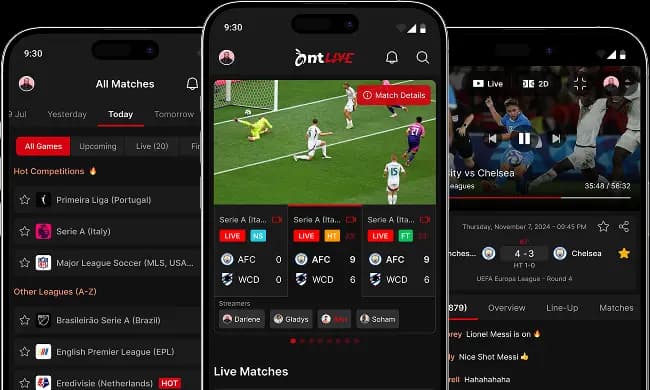 Antlive app running on multiple mobile devices